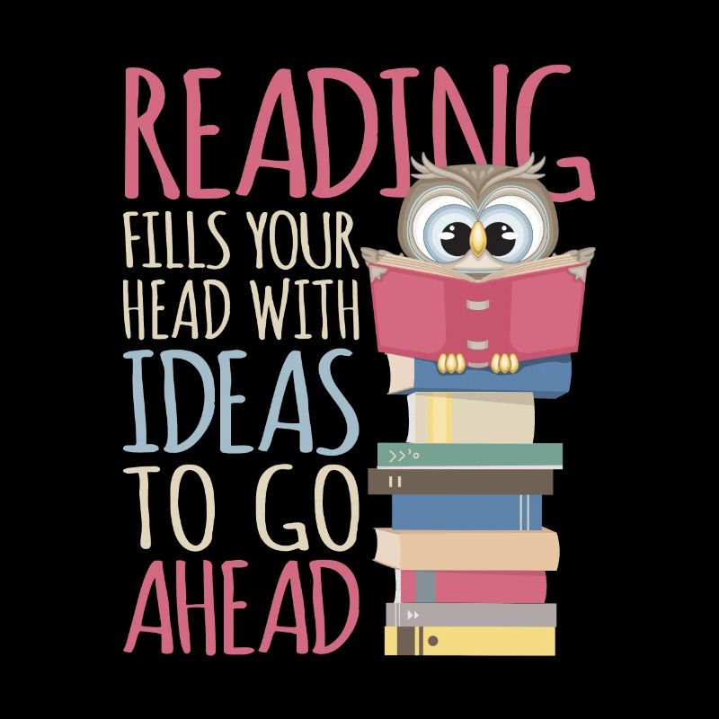 Reading Book Bookworm Library Owl Bookworm
