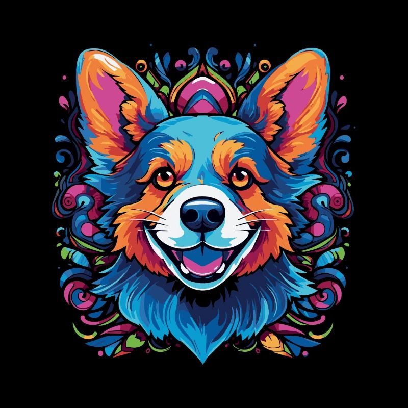 Welsh Corgi coloré
