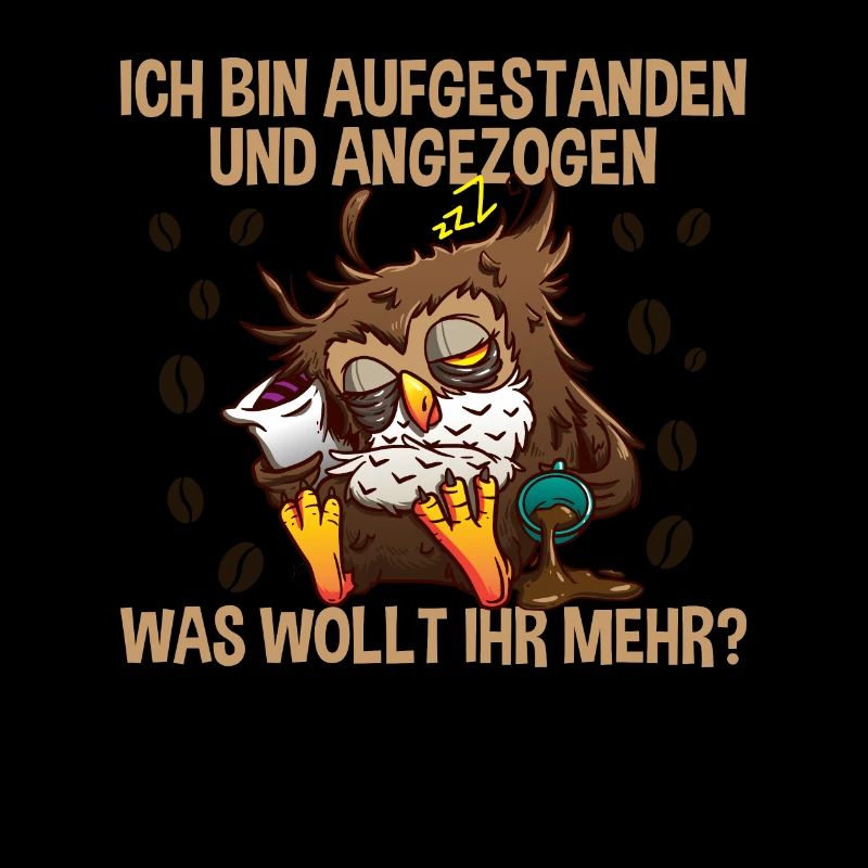 Morgenmuffel Aufgestanden Und Angezogen