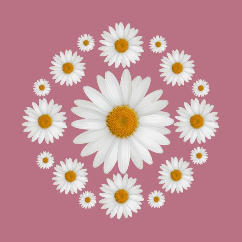 Weißes Gänseblümchen blüht Gänseblümchen-Entwurf