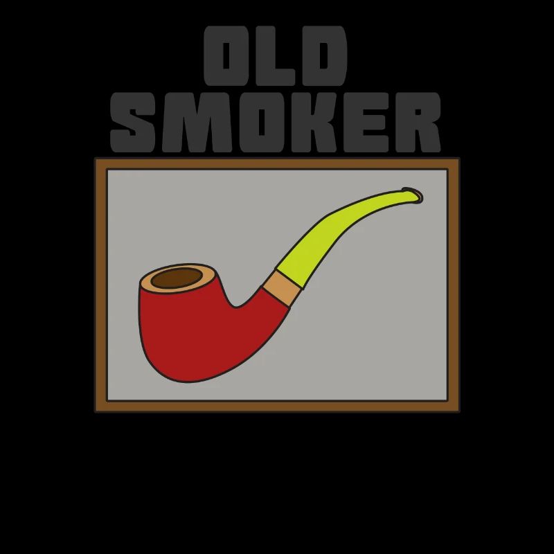 Pipe Smoking TShirt For Pipe Smoker Old smoker