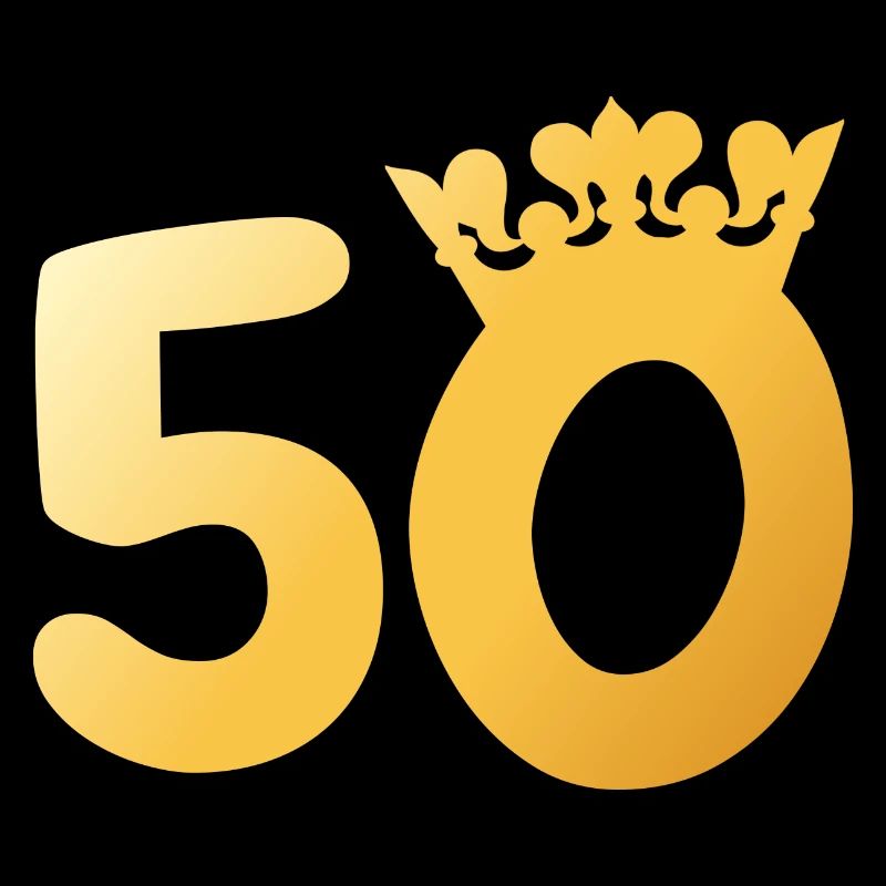 50. Geburtstag 50 Jahre Jubiläum Krone Geschenk