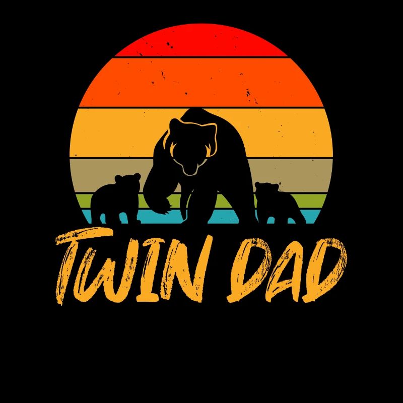 Twin dad, twin father gift