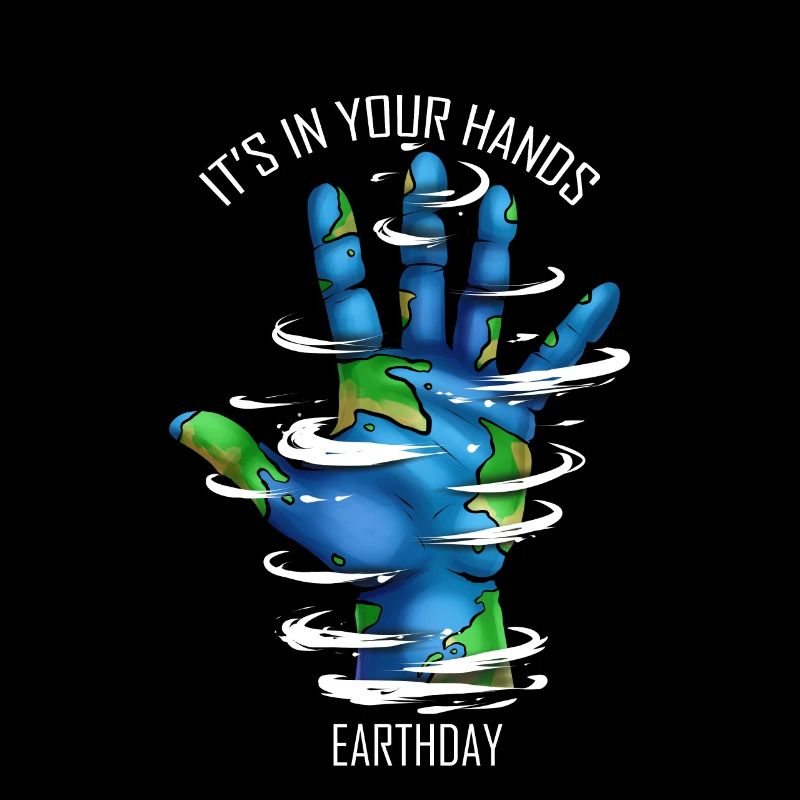 Hand Planet With Clouds It's In Your Hands For