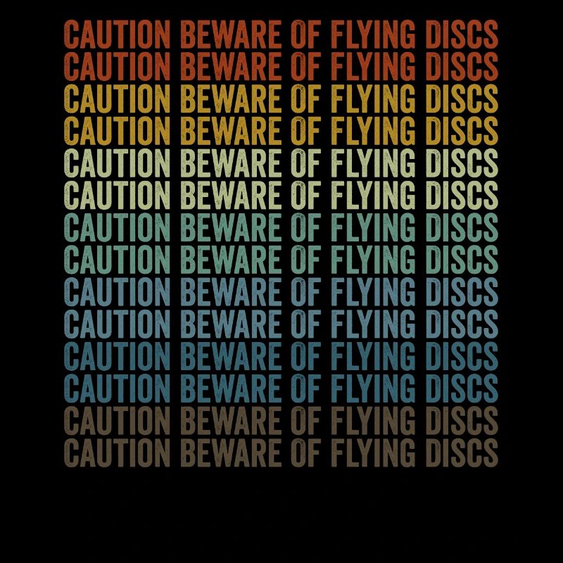 Vorsicht vor fliegenden Scheiben Disc Golf