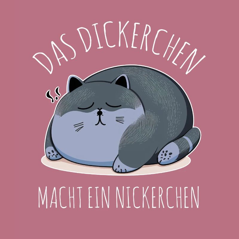 Das Dickerchen macht ein Nickerchen Katze Schlafen
