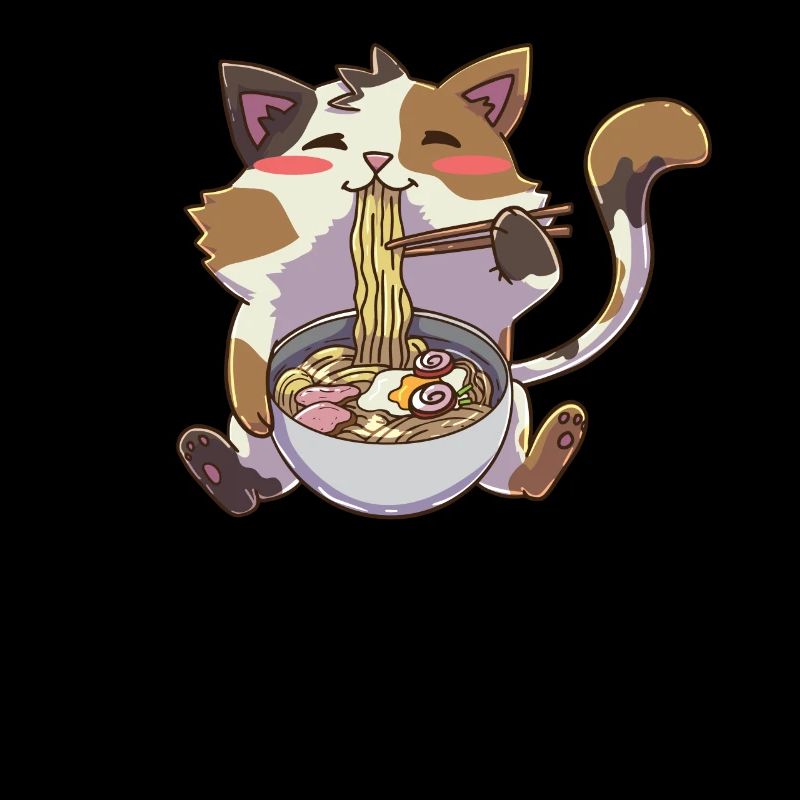 Ramen Neko Cat Kawaii