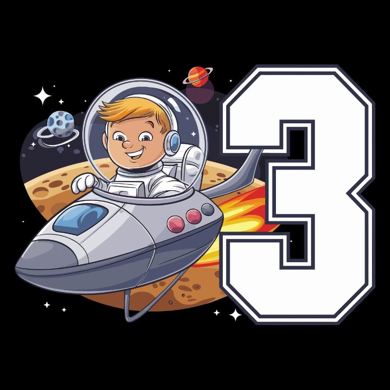 3rd Birrdday Astronaut Space Adventure for Boys