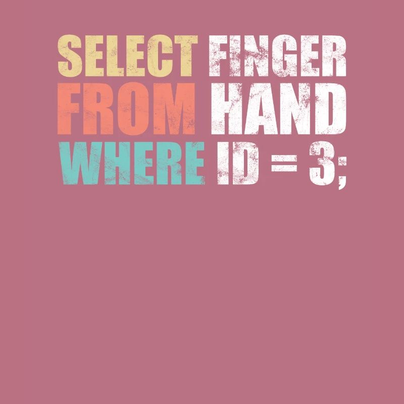 Informatiker - select finger from hand where ID