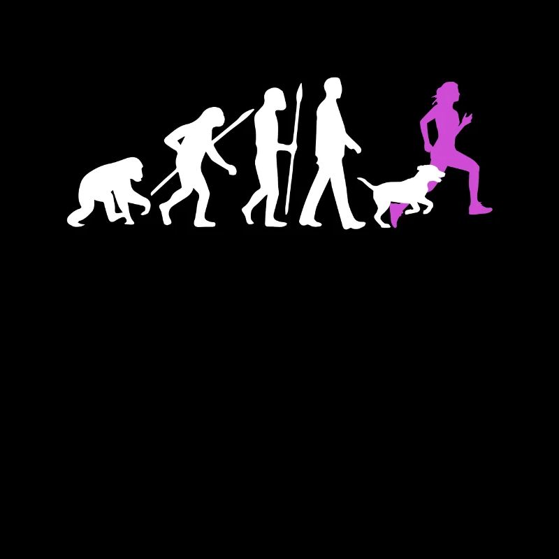 Evolution Laufen Jogger Gassi Hund Herrchen