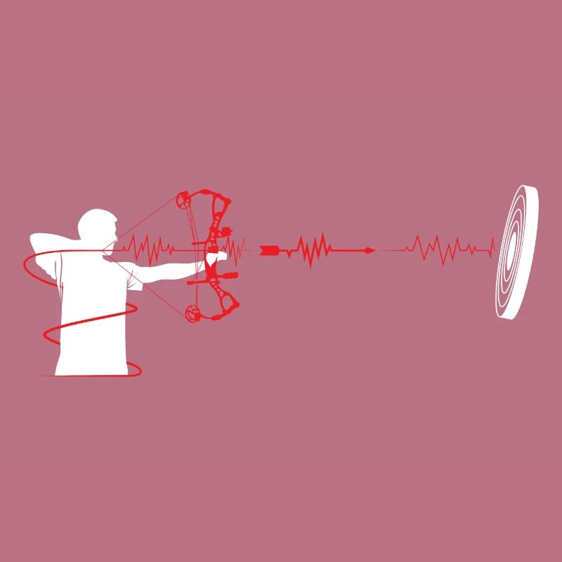 Archery compound bow heartbeat EKG