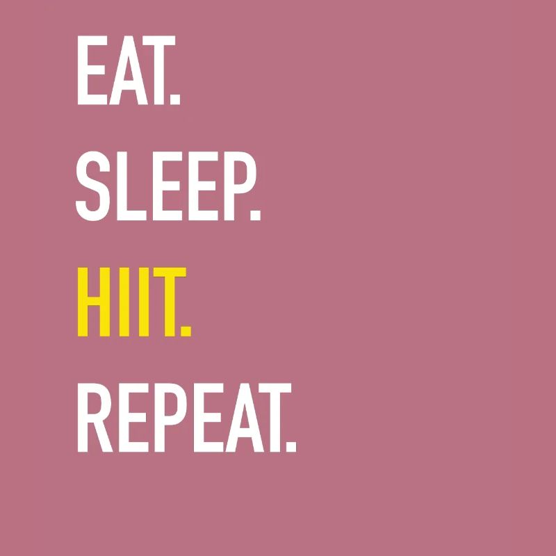 HIIT high-intensive interval training workout