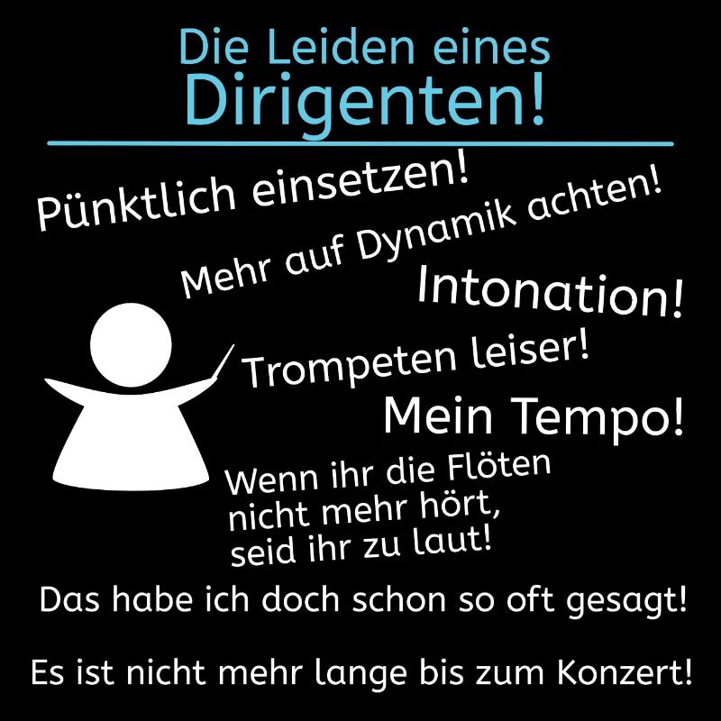 Leiden eines Dirigenten