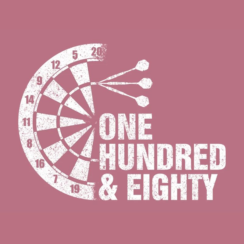 One Hundred Eighty 180 Triple 20 Dartboard Darts