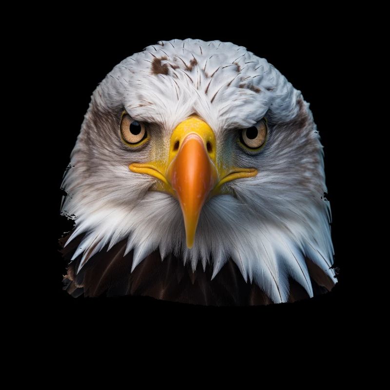 Aulne pygargue à tête blanche oiseau aigle pierre