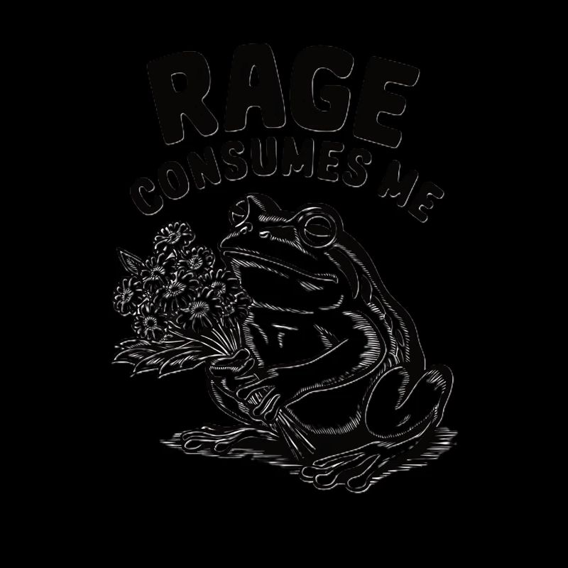Rage Consumes Me Frog Toad
