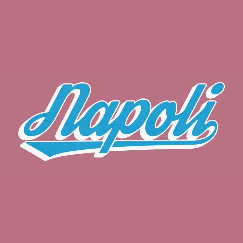Napoli Retro Script Blue