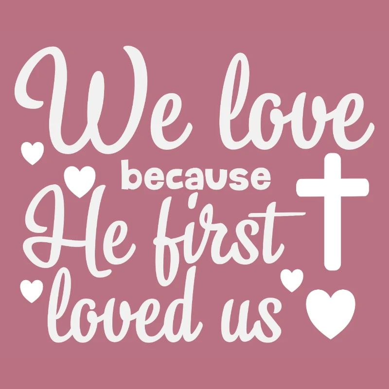 Religious love message illustration