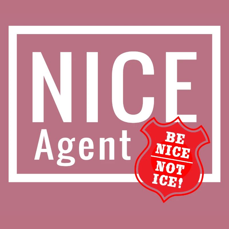 NICE Agent Logo mit Statement Be Nice Badge