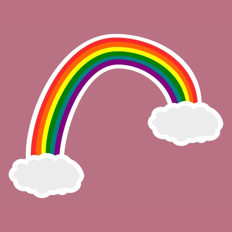 Rainbow clouds