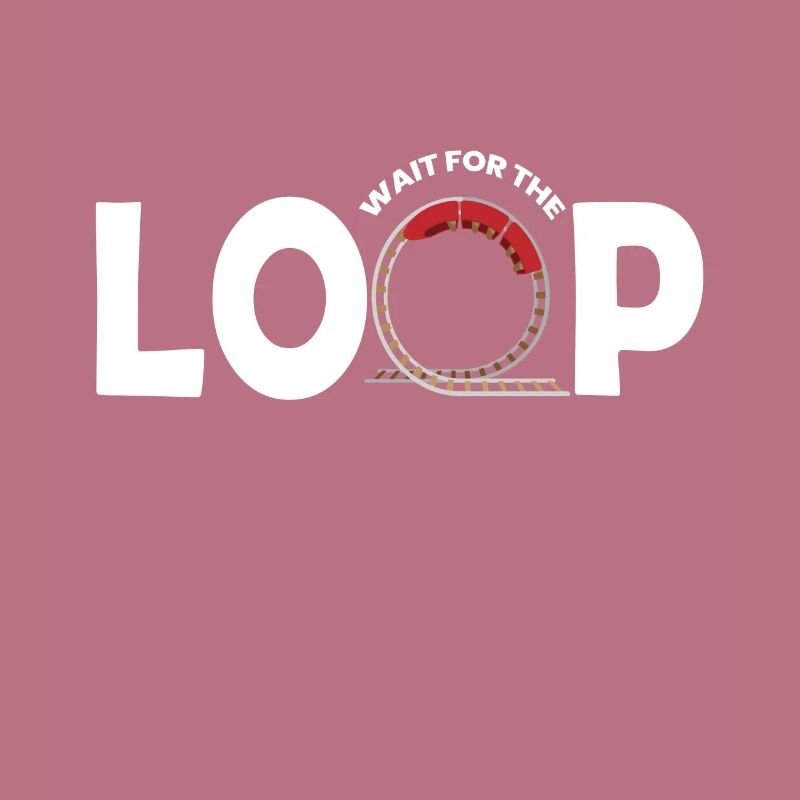 Attendez le loop roller coaster fair