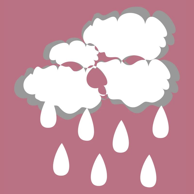 Rain cloud, vector illustration