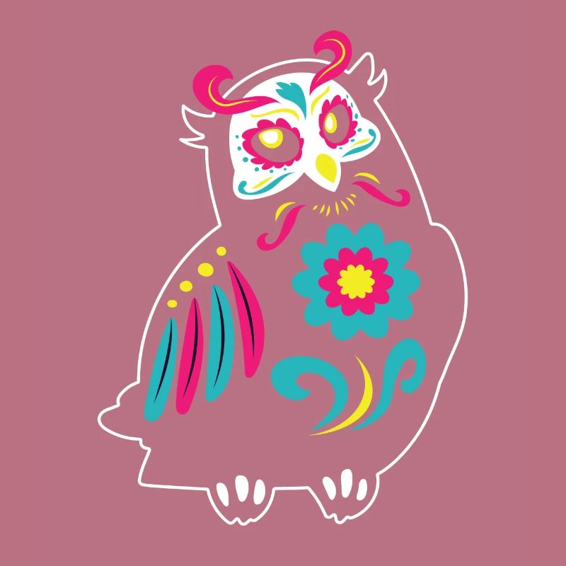 Dia de Los Muertos Eule Eulen Mexiko