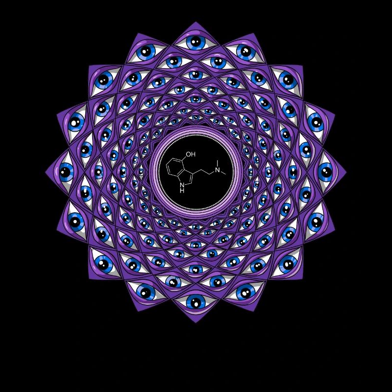 Voyage de molécule DMT psychédélique