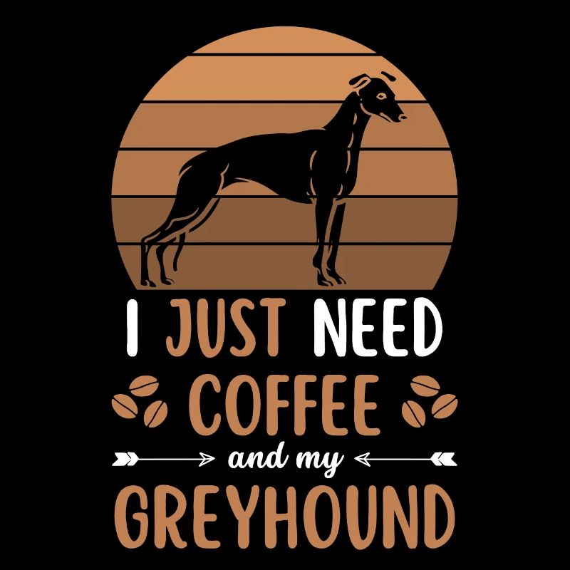 Greyhound Kaffee Retro Hund Cafe
