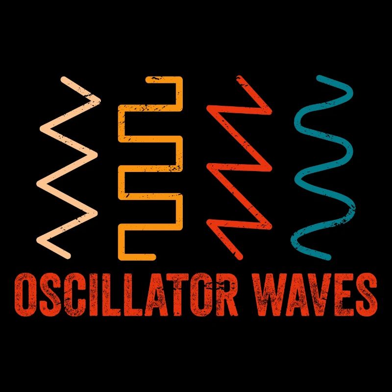 Retro Synthesizer Keyboard Synth Waves