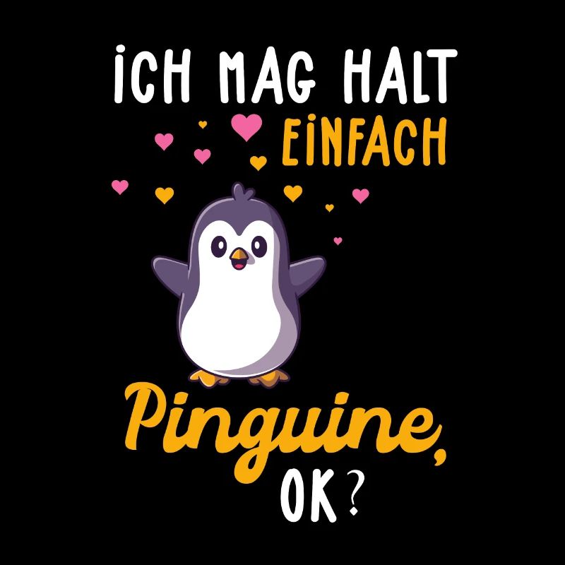 Ich mag einfach Pinguine ok - Pinguin Geschenk