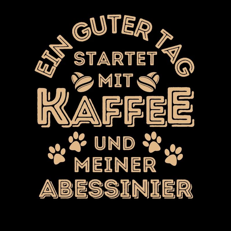 Abessinier Katze Kaffee Cafe