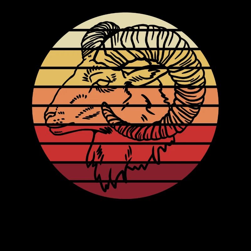 Einzelner Widder Astrologie Sternzeichen Geschenk