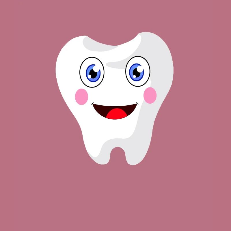 Dent de bébé mignon - dentiste de dent de lait