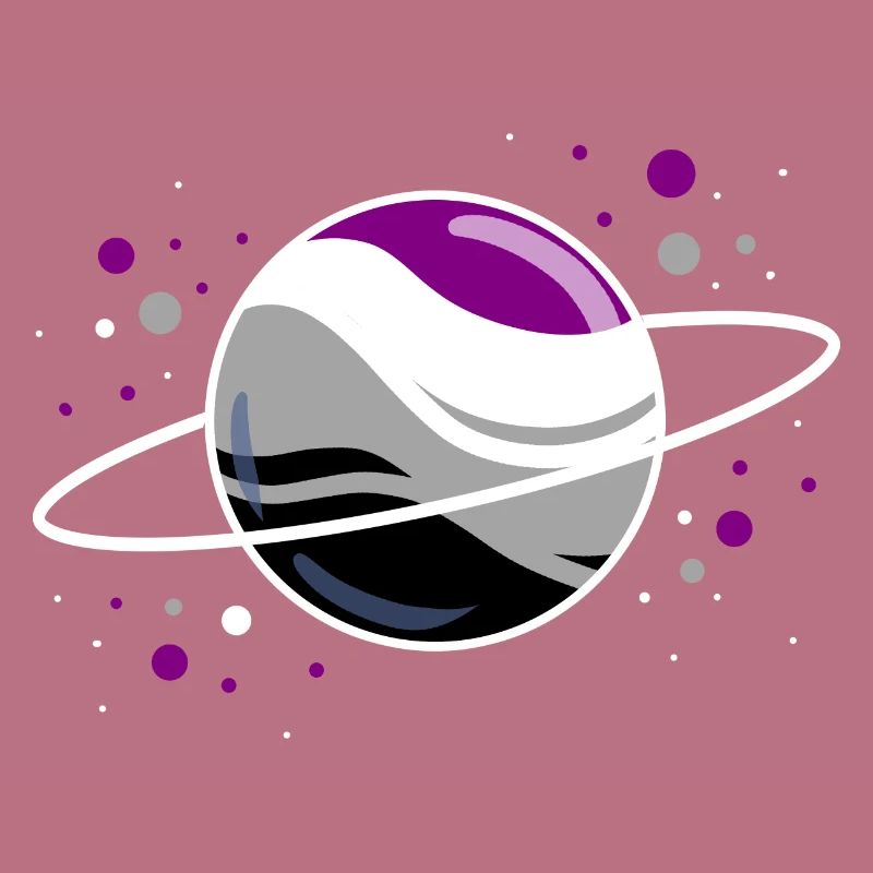 Planète asexuée dans l’espace Ace Pride