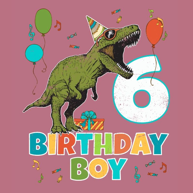 6-jährige Kindergeburtstags-Jungen-Party T Rex Dinosaurier