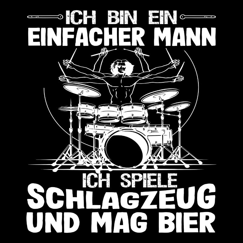 Lustiger Drummer Schlagzeuger Spruch Geschenk Drum
