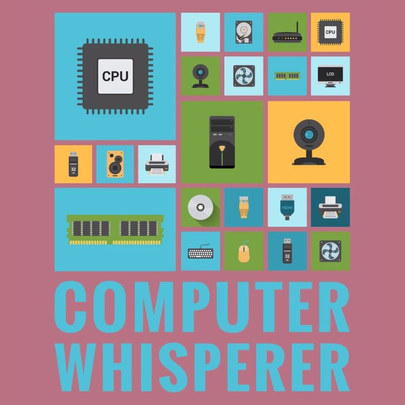 Computer Whisperer Funny IT Tech Support Help Desk