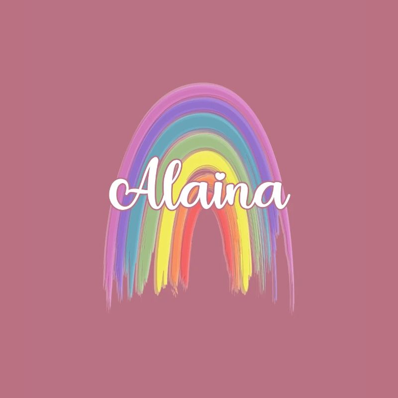ALAINA Rainbow Cursive