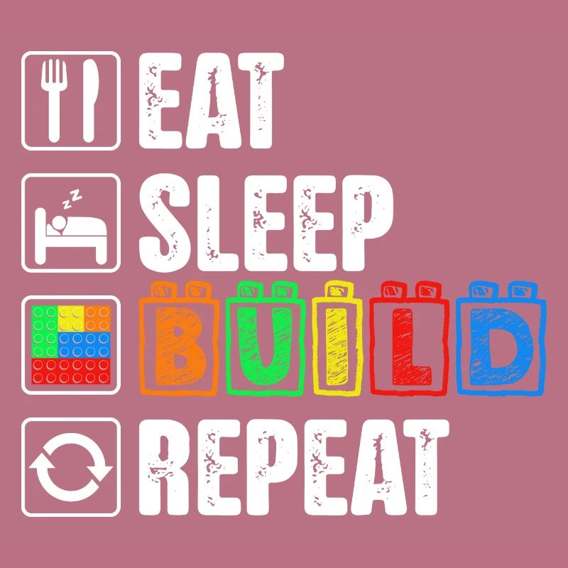 Sleep Eat Build Repeat Dad Master Builder Blocs