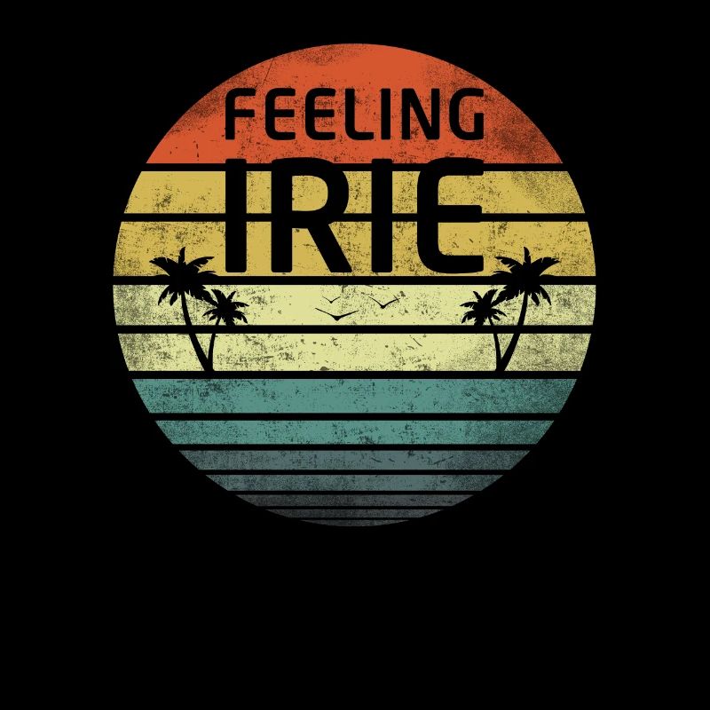 Feeling Irie Retro Sunset Jamaica Reggae Rasta