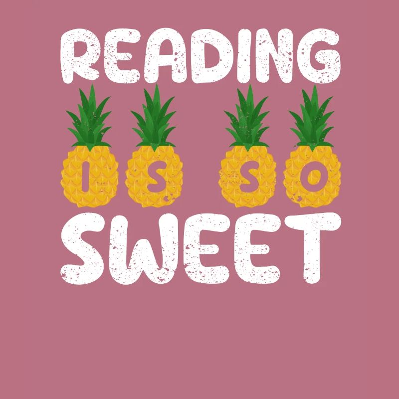 Reading is so cute book lover pineapple reader teacher