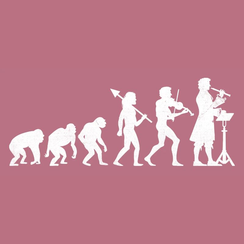 Evolution Musiklehrer Musikklasse Musiker