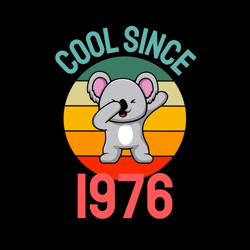 Cool since 1976 Retro Dabbing Koala 46th birthday