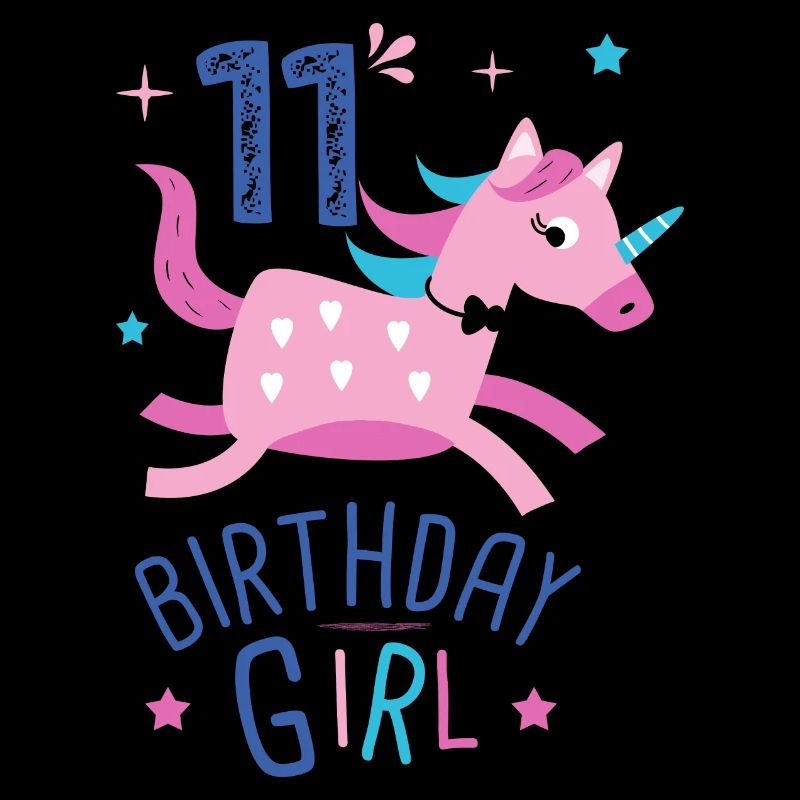 11. Geburtstag Mädchen 11 Jahre Licorn Einhorn