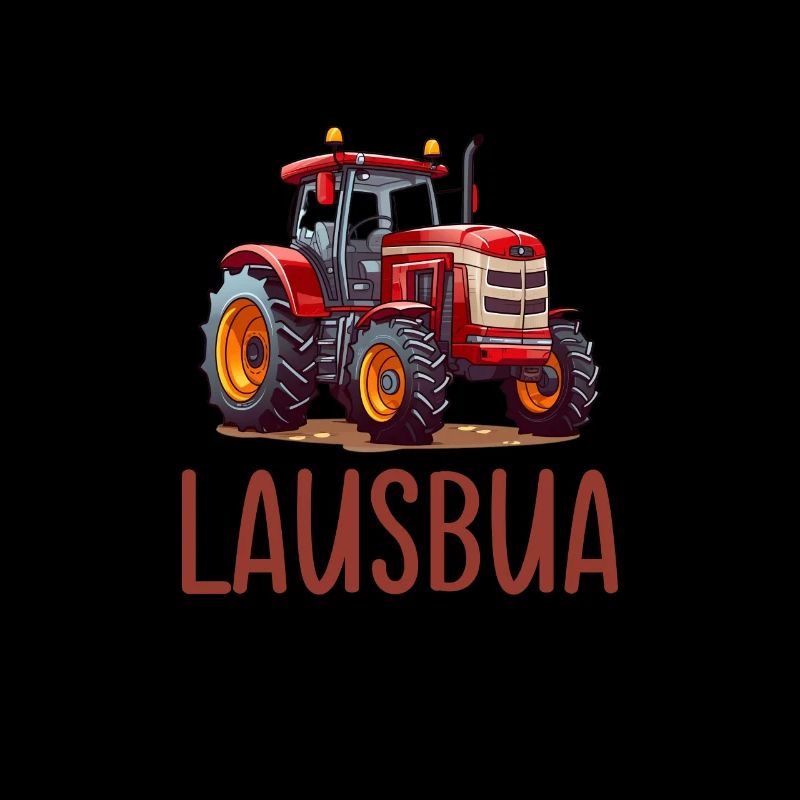 Lausbua Traktor Bayerischer Dialekt Herren