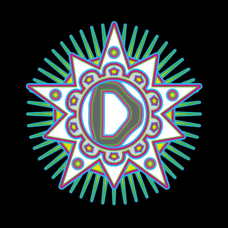 Sterne mit Buchstabe D. Dein Wort - Dein Gedanke