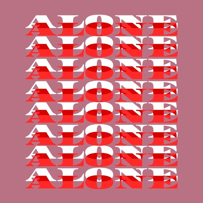 Alone - White/Red