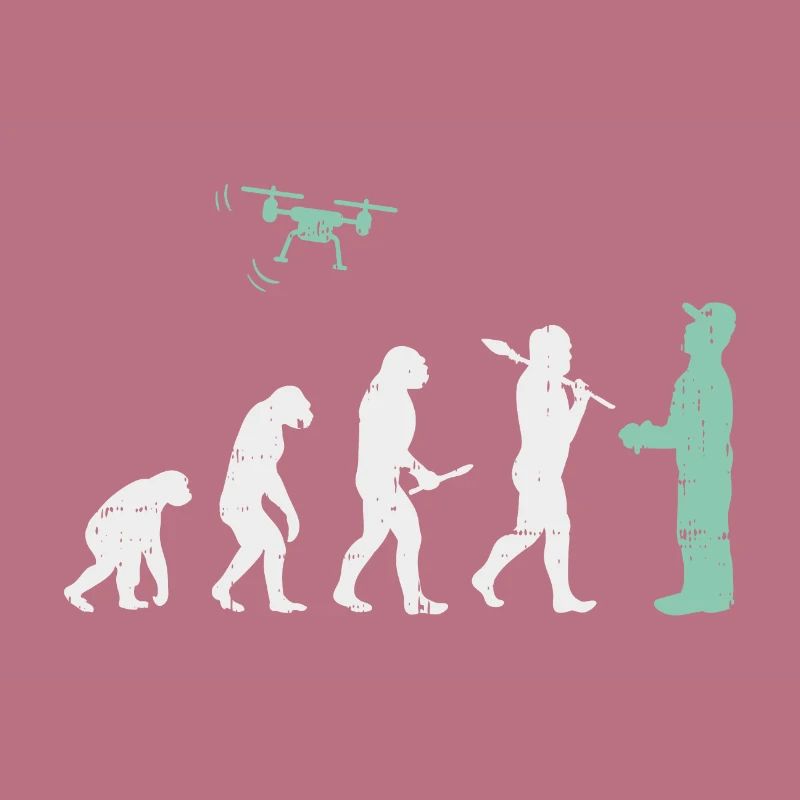 Evolution drone t-skjorte jeg modellbygger jeg gave