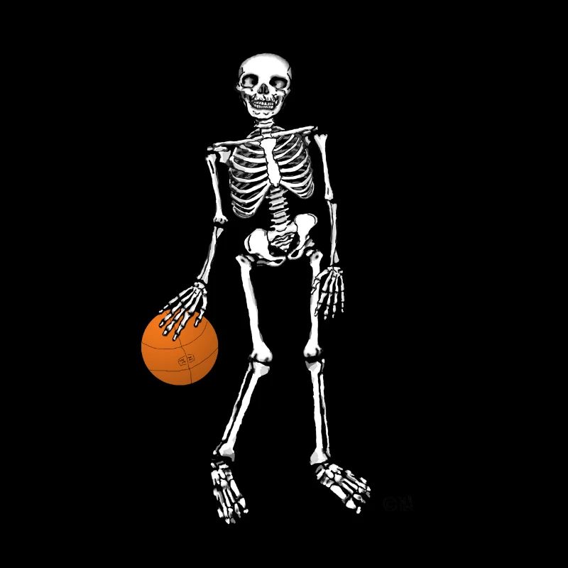 skeleton basketball